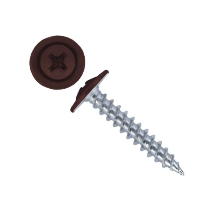 Саморез ПШ 4,2х19 (1000шт) шлиц PH2 RAL 8015